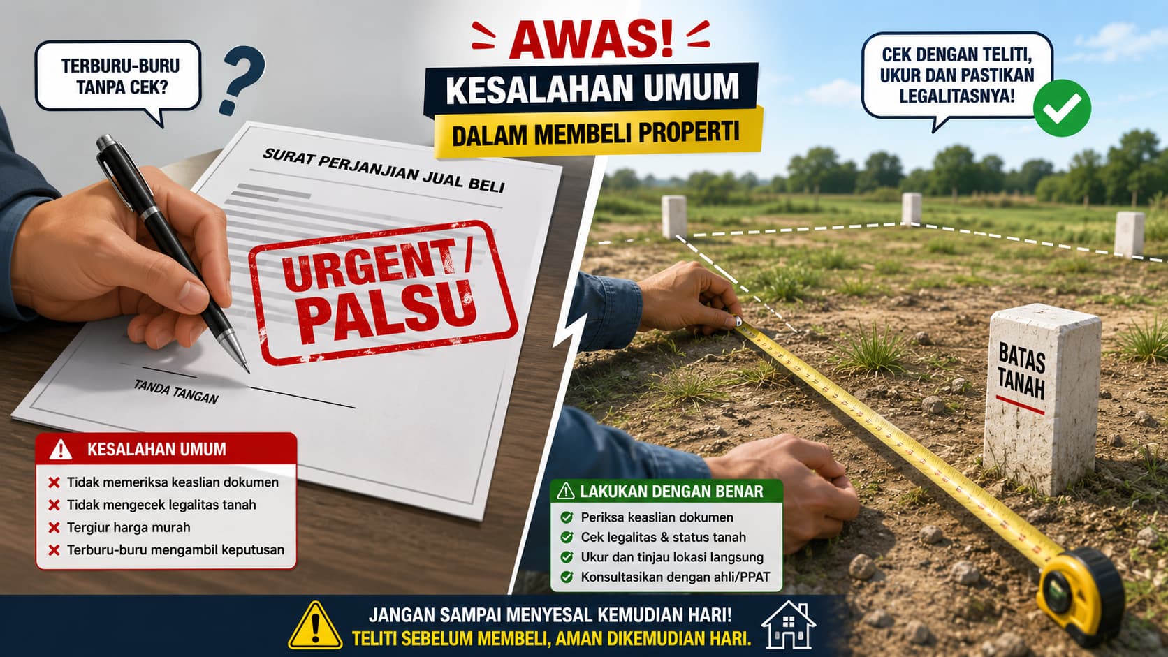 7 Kesalahan yang Sering Dilakukan Saat Membeli Tanah